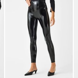 Spanx Faux Patent Leather leggings